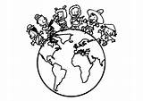 Kleurplaat Kinderen Van De Wereld Gratis Kleurplaten Om Te Printen  sketch template