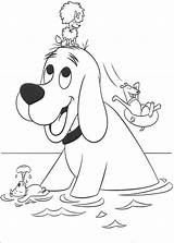 Clifford The Big Red Dog Characters Coloring Pages sketch template