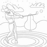 Golf coloring Page  ColouringPages sketch template