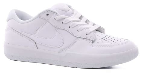 Nike SB Force 58 PRM L Skate Shoes - white/white-white-white | Tactics