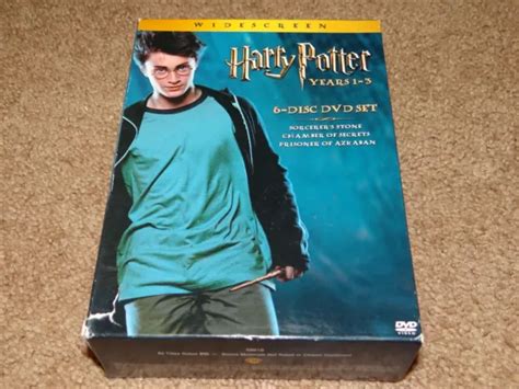 HARRY POTTER COLLECTION (2004, 6-Disc DVD Box Set) Years 1-3 Widescreen Version $9.95 - PicClick