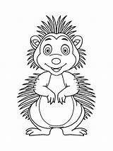 Animal Coloring Pages Book Porcupine Animals Images  sketch template