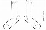 Socks Template Templates Sketch Coloring Page sketch template