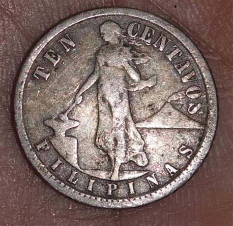 10 Centavos 1918, U.S. Territory (1901-1935) - Philippines - Coin - 20745