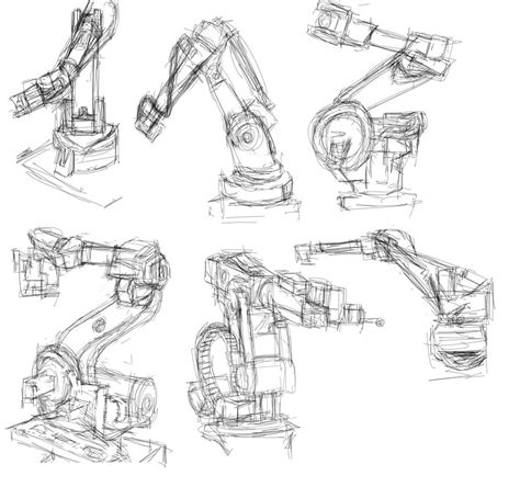 Industrial Robot Arm Study 2 by cyberanimealien on DeviantArt