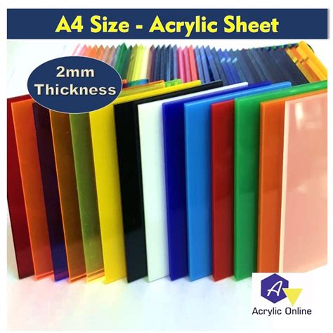 2mm Acrylic sheet - A4 size - Ready stock - Cast acrylic | Shopee Malaysia