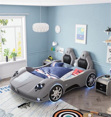 These Adult Race Car Beds Can Fit Queen & King Size Mattresses