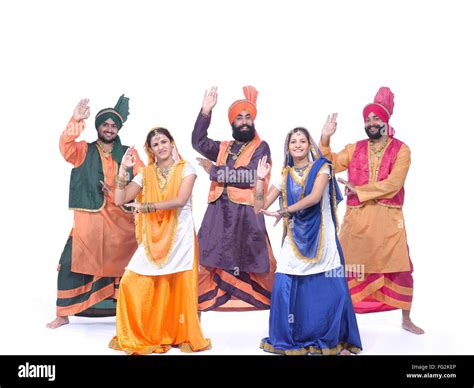 Dancers performing folk dance bhangra MR#779B;779C;779D;779E;779F Stock Photo - Alamy