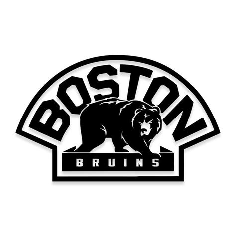 NHL Boston Bruins Logo Decal Sticker with Bear – Decalfly