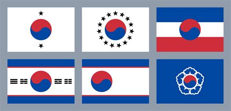 Couple of versions of unified Korea : vexillology