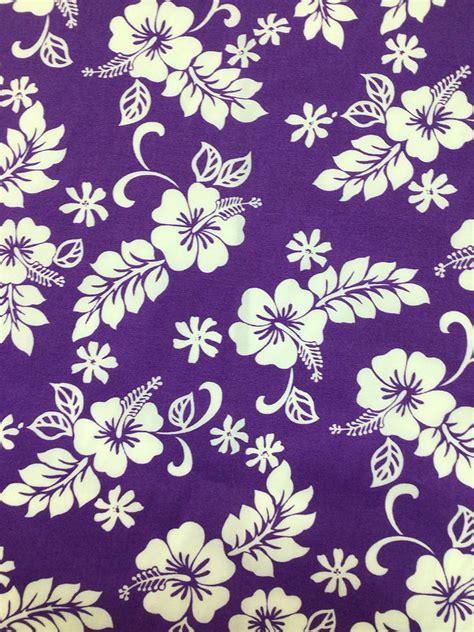 Amazon.com: Classic Hawaiian Print Fabric Sold by The Yard (Purple)