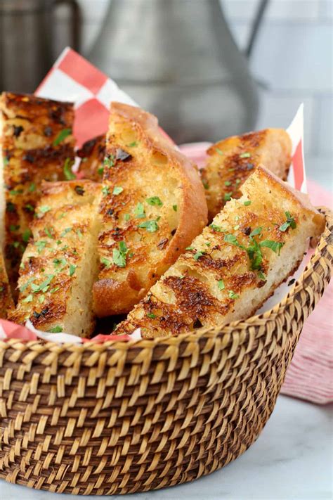 Homemade Ciabatta Grilled Garlic Bread | Karen's Kitchen Stories