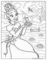 Ausmalbilder Disney Prinzessin Tiana Und Naveen sketch template