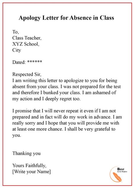 Pin on Apology Letter