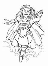 Supergirl Coloring Pages PDF  Coloringfoldercom sketch template