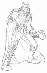 Thor Coloring Pages Printable Free sketch template