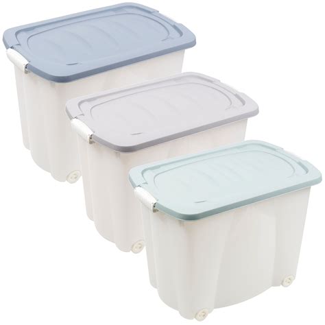 Plastic Storage Boxes Clip Lid Quality Container Lightweight Crate ...