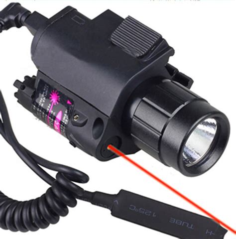 2in1 Tactical CREE LED Flashlight/LIGHT+Red Laser/Sight Combo for Shotgun Glock 17 19 22 20 23 ...