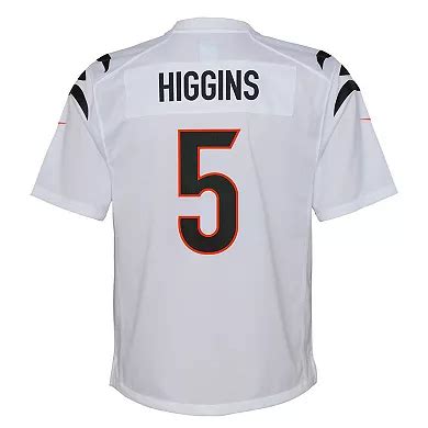 Youth Nike Tee Higgins White Cincinnati Bengals Game Jersey