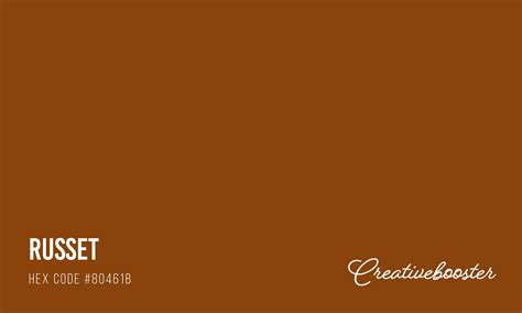 All About Color Russet (Color Codes, Meaning and Pairings) – CreativeBooster