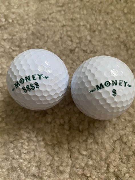 Lot of 2 Money $ $$$$ Golf Balls White Discontinued Slazenger AAAA | eBay