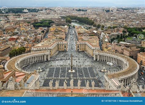 Aerial View of Vatican City Stock Photo - Image of panorama, history ...