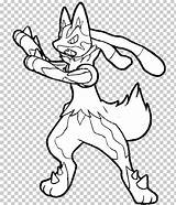 Line Art Lucario Pokemon Black & White Drawing Coloring Book PNG  sketch template
