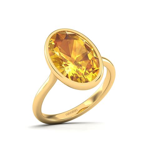 Buy Yellow Sapphire Rings For Women & Men at Best Price