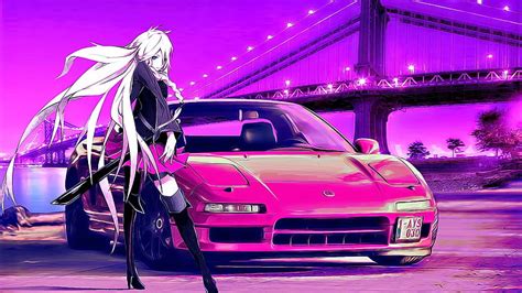 HD wallpaper: anime, anime girls, Vocaloid, IA (Vocaloid), car, blonde ...