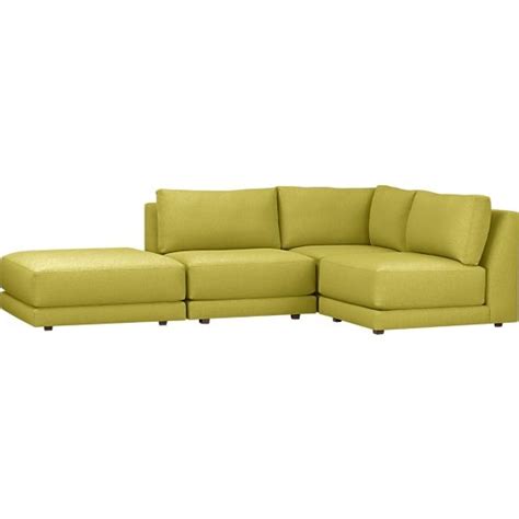Moda 4-Piece Sectional Sofa in Sectional Sofas | Crate and Barrel | U shaped sectional sofa ...