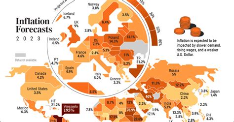 Mapped: 2023 Inflation Forecasts by Country