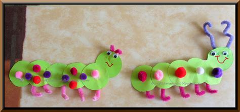 Craft Ideas for all: Curvy and Cutie Paper Caterpillar Craft
