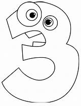 Easy Number 3 Coloring Page  Free Printable Pages For Kids sketch template