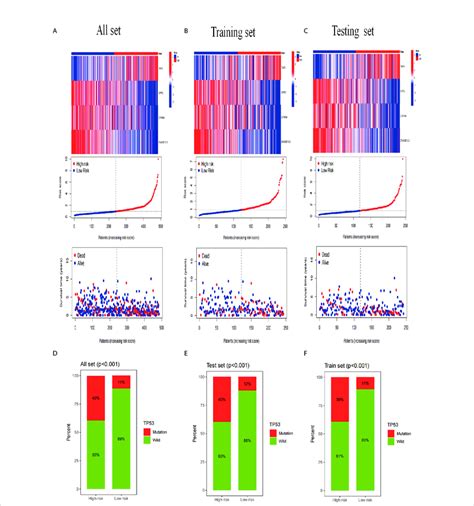 Analysis of gene expression and mutation correlation. (A-C) The risk... | Download Scientific ...