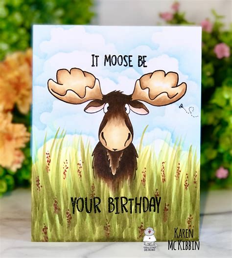 Gerda Steiner Designs, LLC: Moose Birthday Card