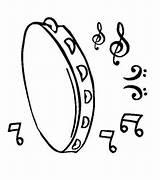 Tambourine Coloring Pages Coloring Pages sketch template