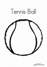Tennis ball  Coloring Pages For Kids sketch template