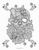29 Free Sugar Skull Coloring Pages  Artsy Pretty Plants sketch template