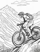 Mountain Biking Coloring Pages Printable For Free Download sketch template