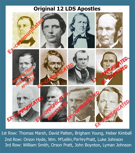 Original 12 LDS Apostles | Life After Ministry