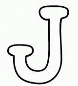 Alphabet J Coloring Pages  Learny Kids sketch template