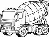 Concrete Mixer Truck Coloring Pages  ColoringDraftcom sketch template
