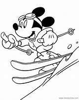 Mickey skiing coloringgif 864×1104 Pixels  Kerst Dorpen Kleurplaten sketch template