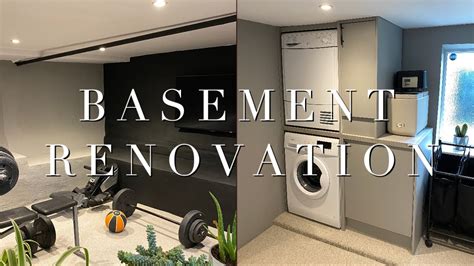 Basement Renovation | Before, During & After - YouTube