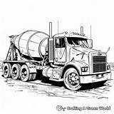 Cement Truck Coloring Pages  Free & Printable sketch template