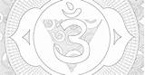 Third Eye Chakra Coloring Page Pages sketch template