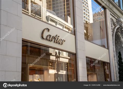 Cartier designer jewelry store location in San Francisco downtown shopping district – Stock ...