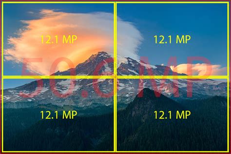 If sensor resolution numbers increase significantly from 12.1 MP to 50.6 MP, why's actual ...