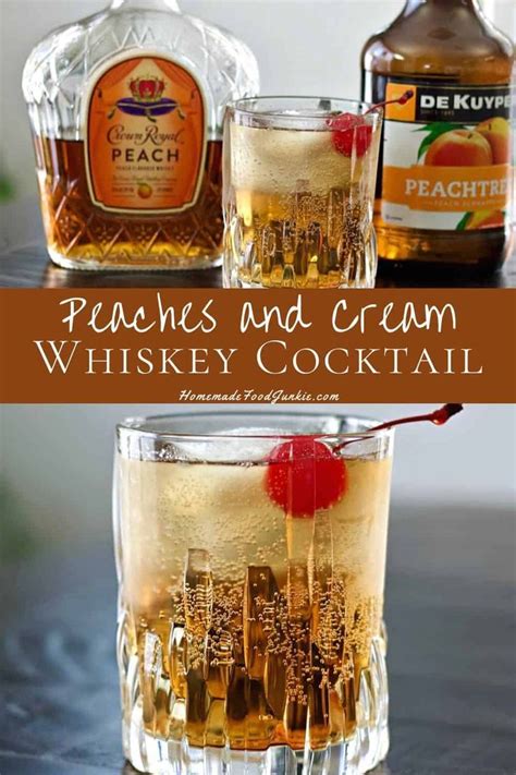 Crown Royal Peaches and Cream Whiskey Drink Recipe | Cocteles, Comida sencilla recetas, Recetas ...