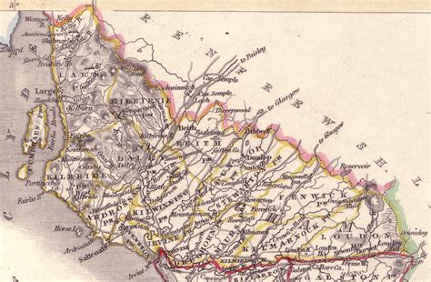 1839 Map of Ayrshire